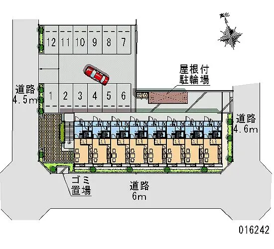 ★手数料０円★高萩市肥前町２丁目　月極駐車場（LP）